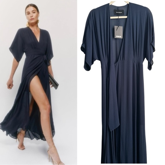 Reformation Navy Maxi Dress - Picture 1 of 1